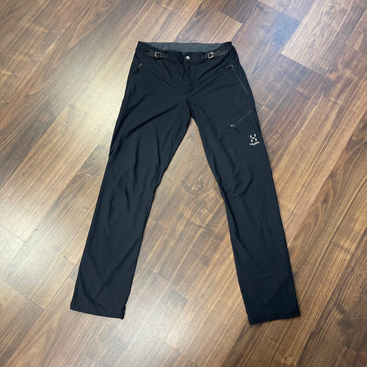 Leichte Trekking- Hose von Haglöfs (S Damen) elastisch schwarz
