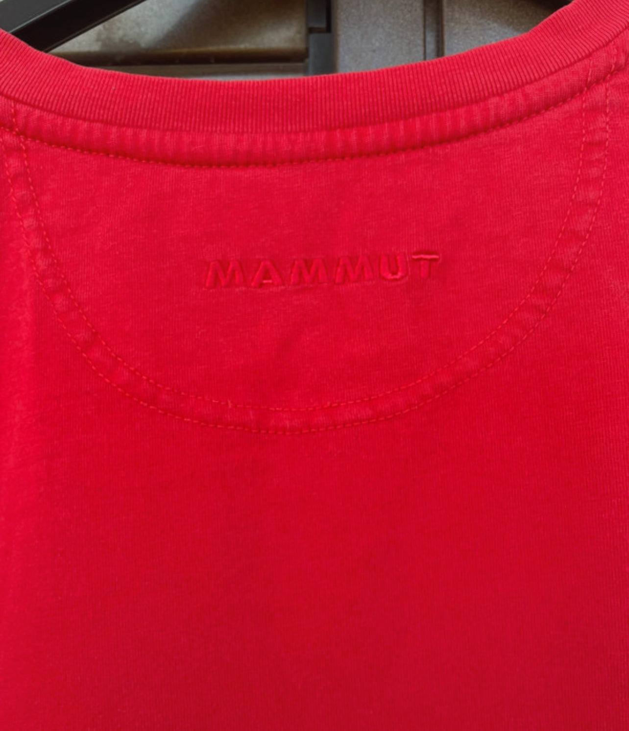 Mammut T-Shirt (Herren L) Baumwolle rot mit Brustprint