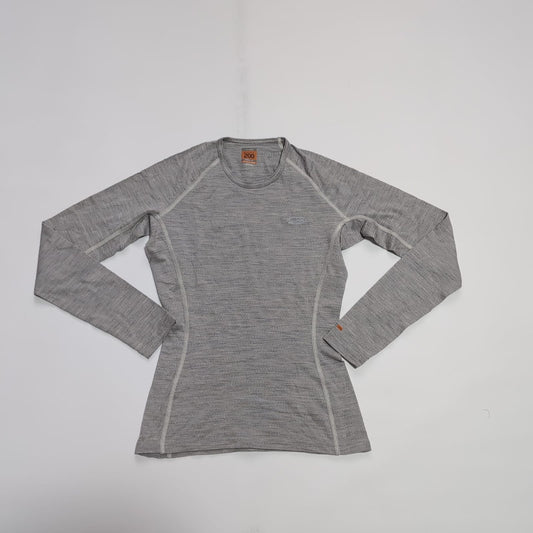 Longsleeve Icebreaker ( XS Damen ) Merino 200 Baselayer grau