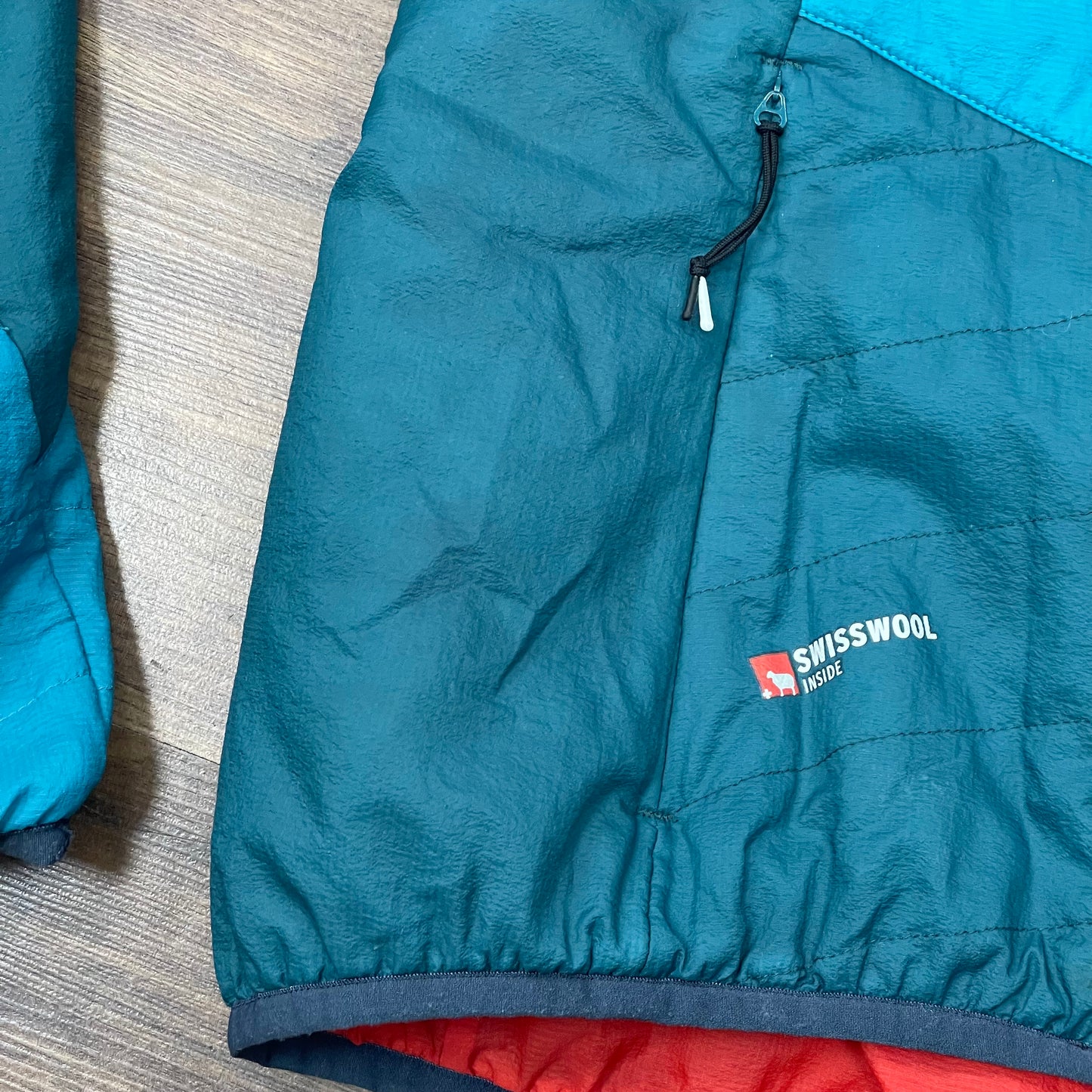 Jacke von Ortovox Swisswool inside (S Damen) blau-türkis