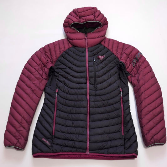 Isolations-, Daunen- Jacke von Dynafit (Damen L) Kapuze beere