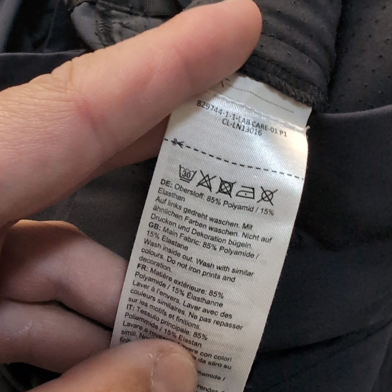 Leichte Trekking Hose von Mammut (M Herren) wasserabweisend Anthrazit
