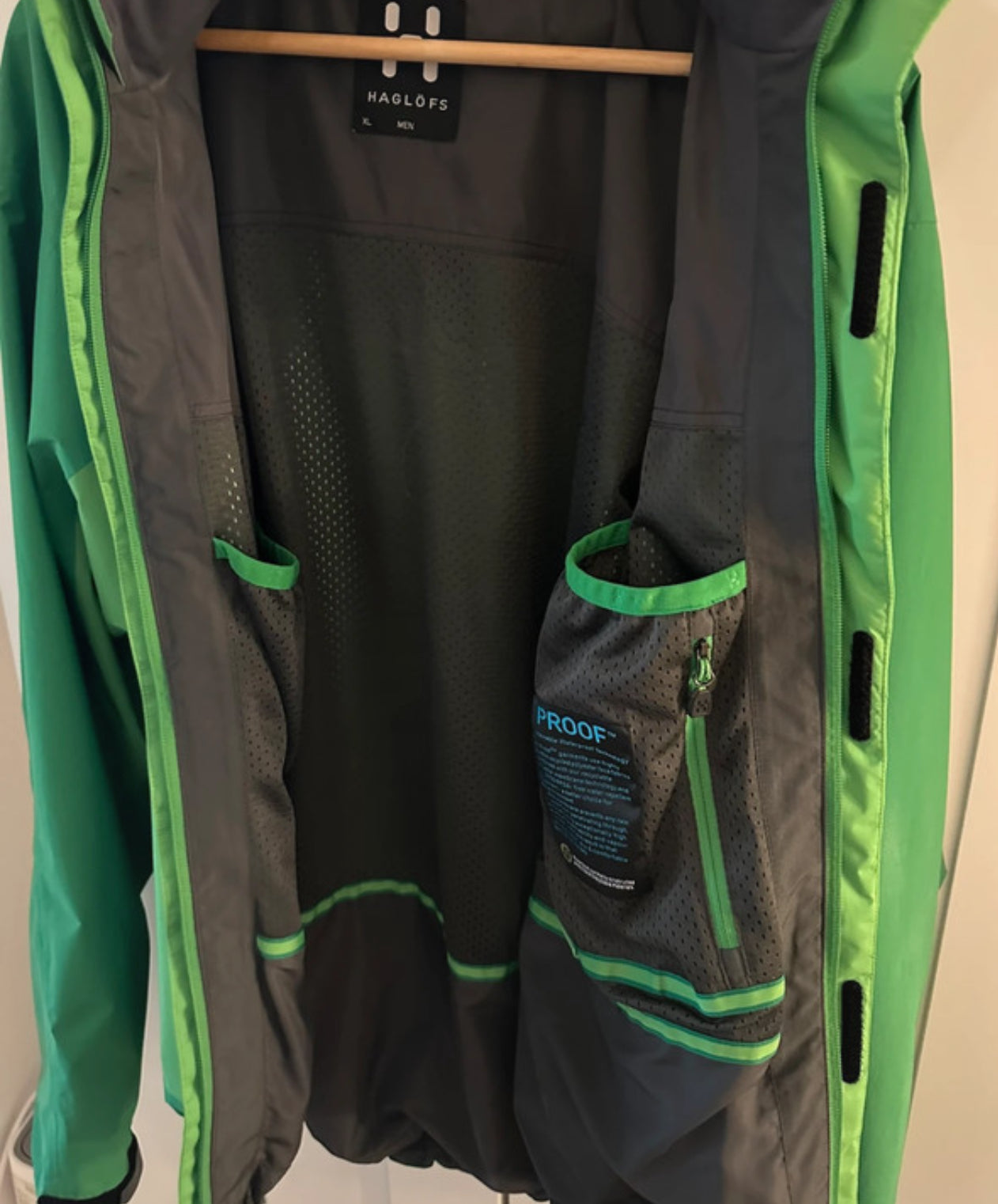 Waterproof Jacke von Haglöfs (XL-XXl: 54 Herren) grün