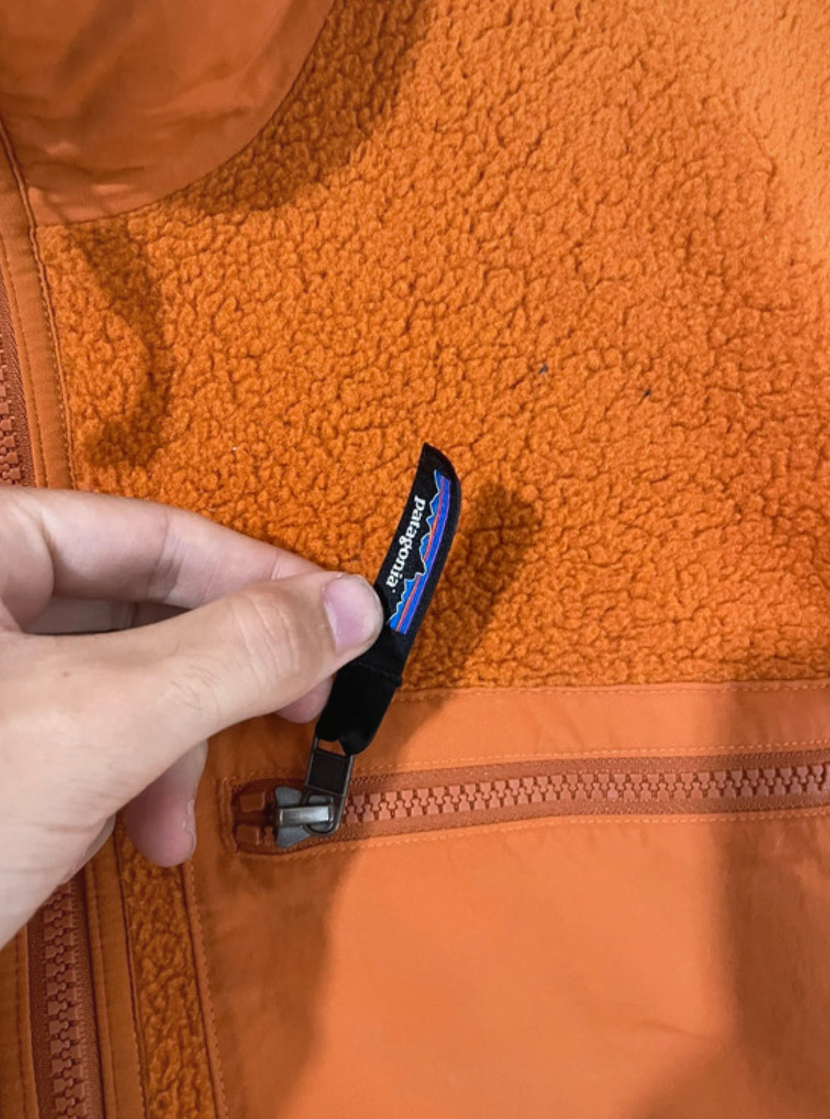 Patagonia Fleece Weste (L Herren) Synchilla orange