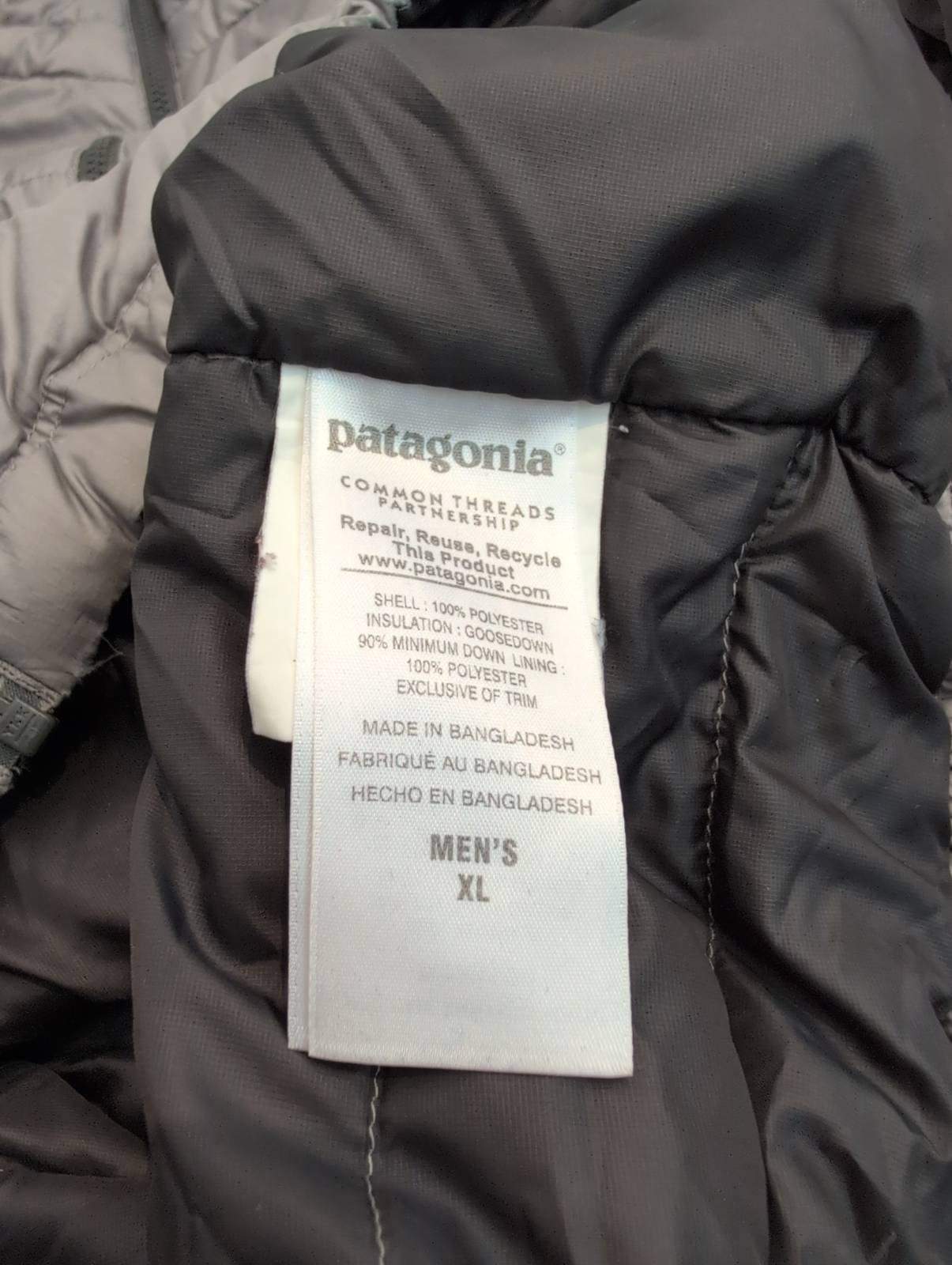 Patagonia Daunen Jacke (XL Herren) wasserabweisend grau - wanderlich.com