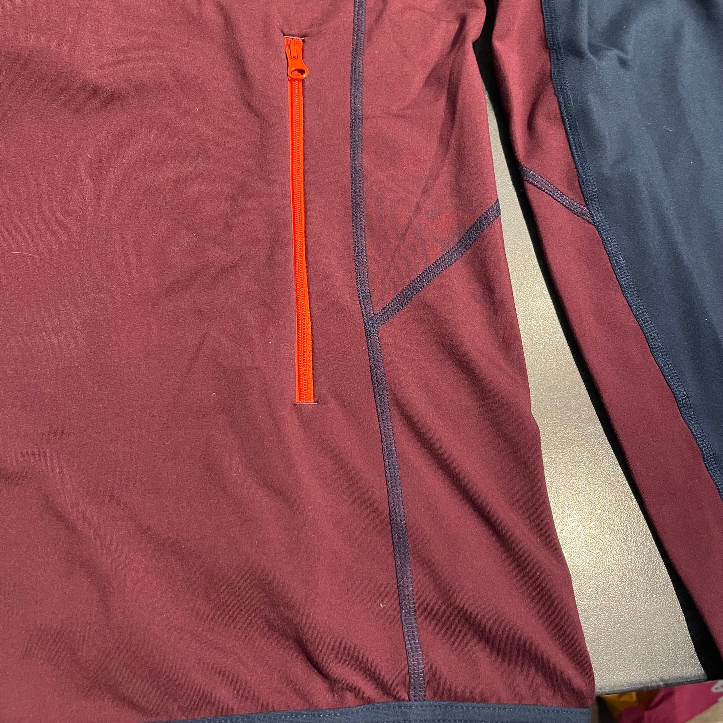 Zipper Hoodie von Haglöfs (L Herren) Kapuzen Fleece Jacke blau rot