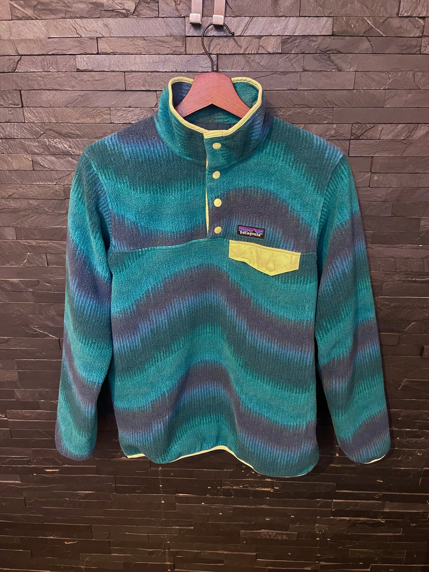 Fleece Pullover von Patagonia Synchilla (XS Damen) blau türkis