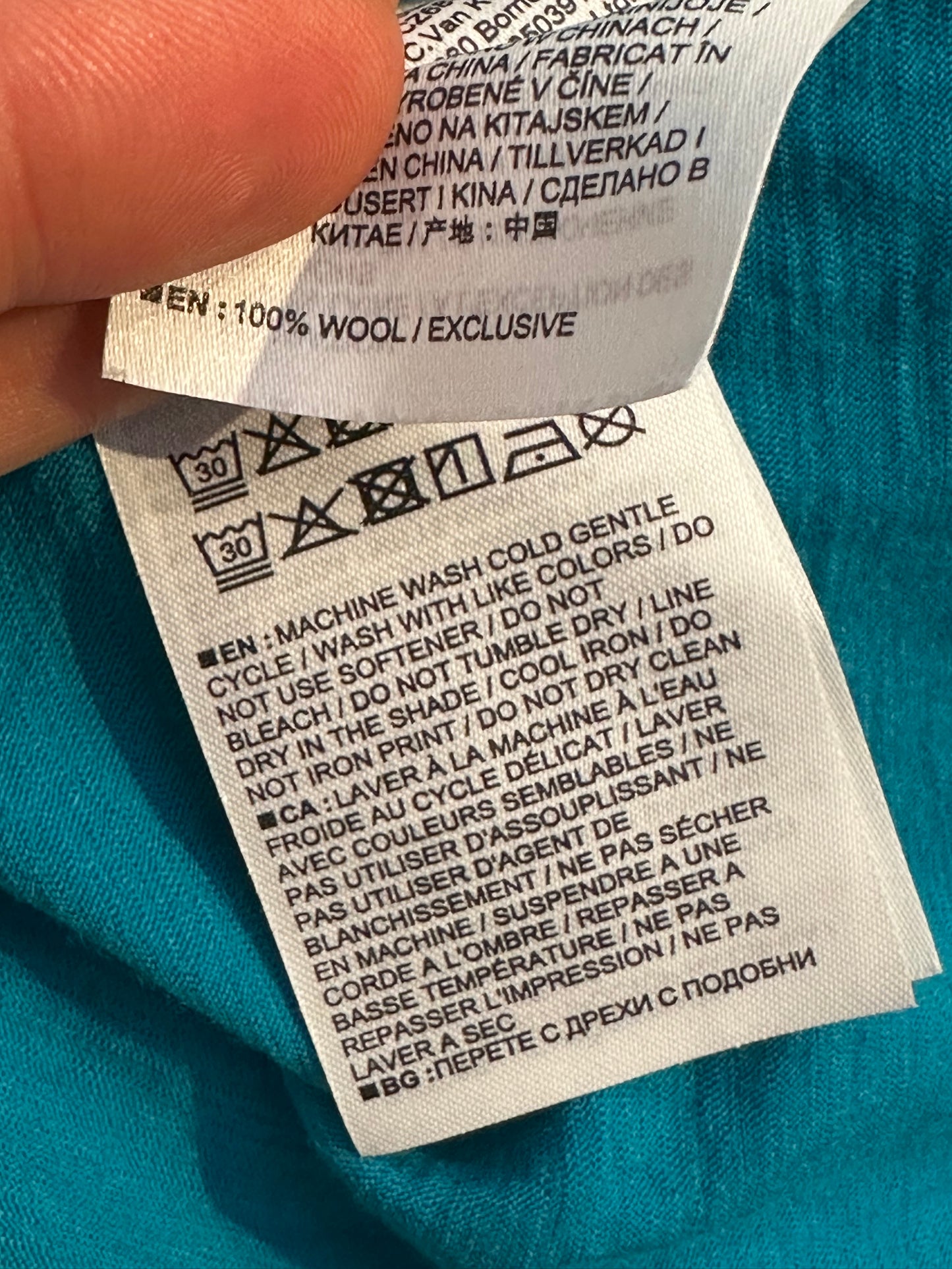 T-Shirt von Icebreaker Merino (S Damen) blau mit Print