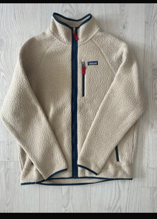 Patagonia Fleece Jacke (L Herren/XL Damen) Retro Pile creme