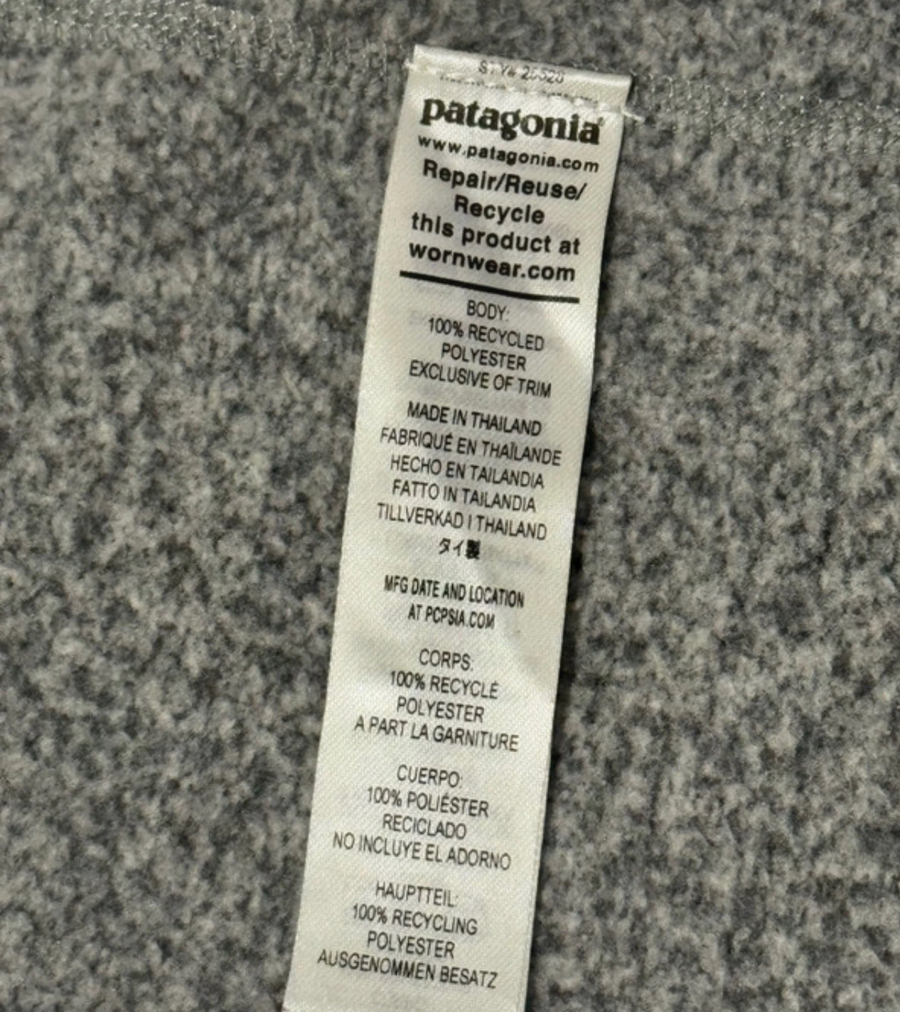 Patagonia Fleece Jacke (L Herren ) Better Sweater grau
