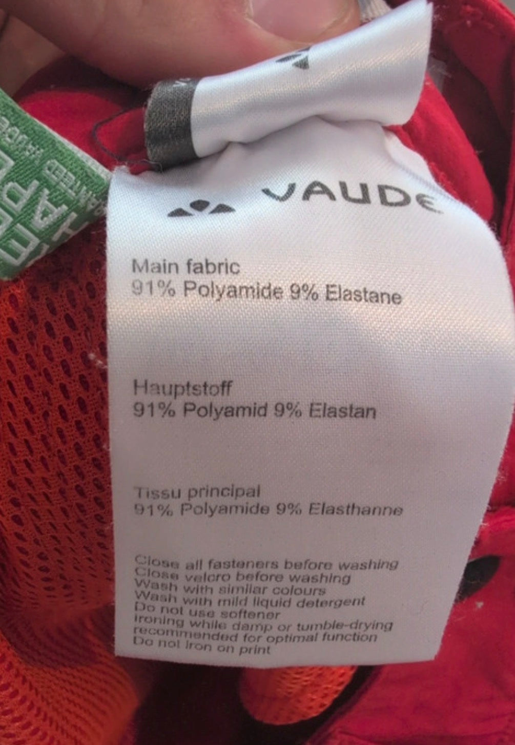 Trekking Hose von Vaude (Damen M ) leichtes Softshell rot