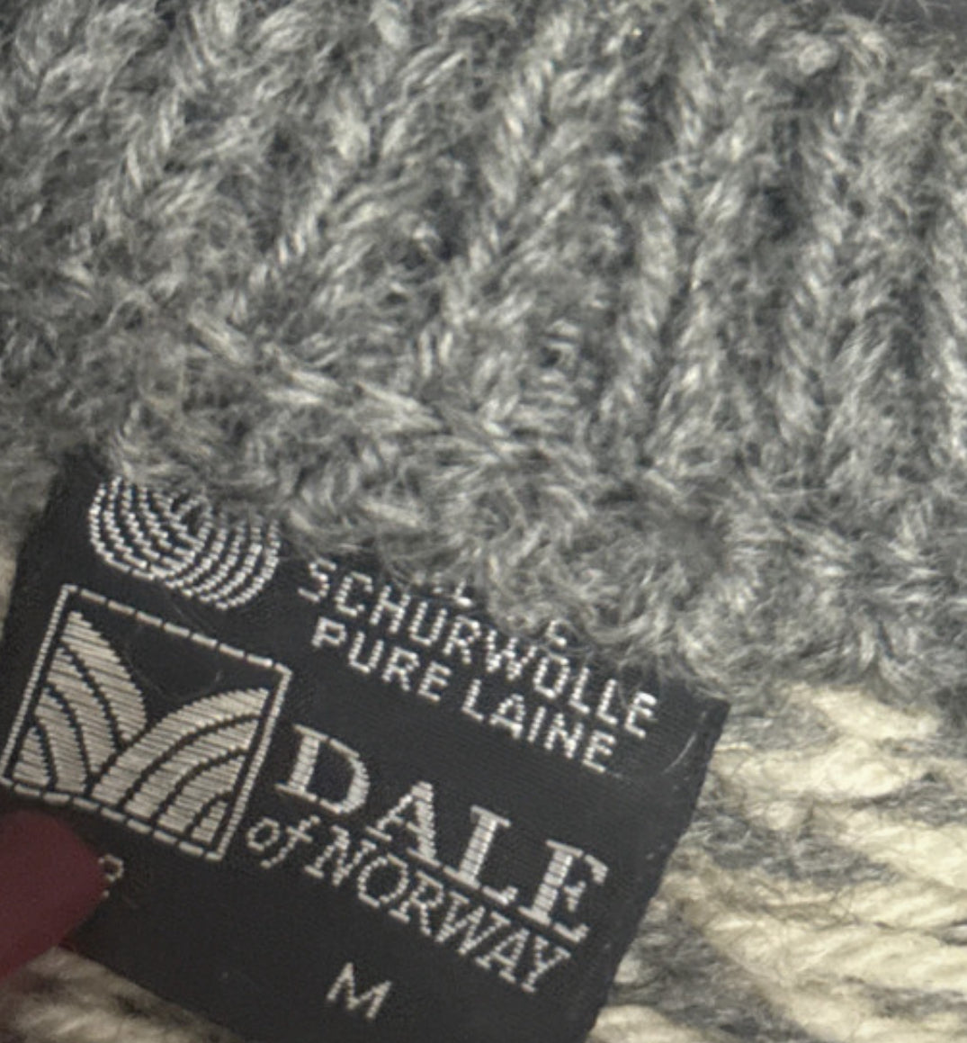 Strick Jacke Dale of Norway (M Herren /L Damen) weiß grau