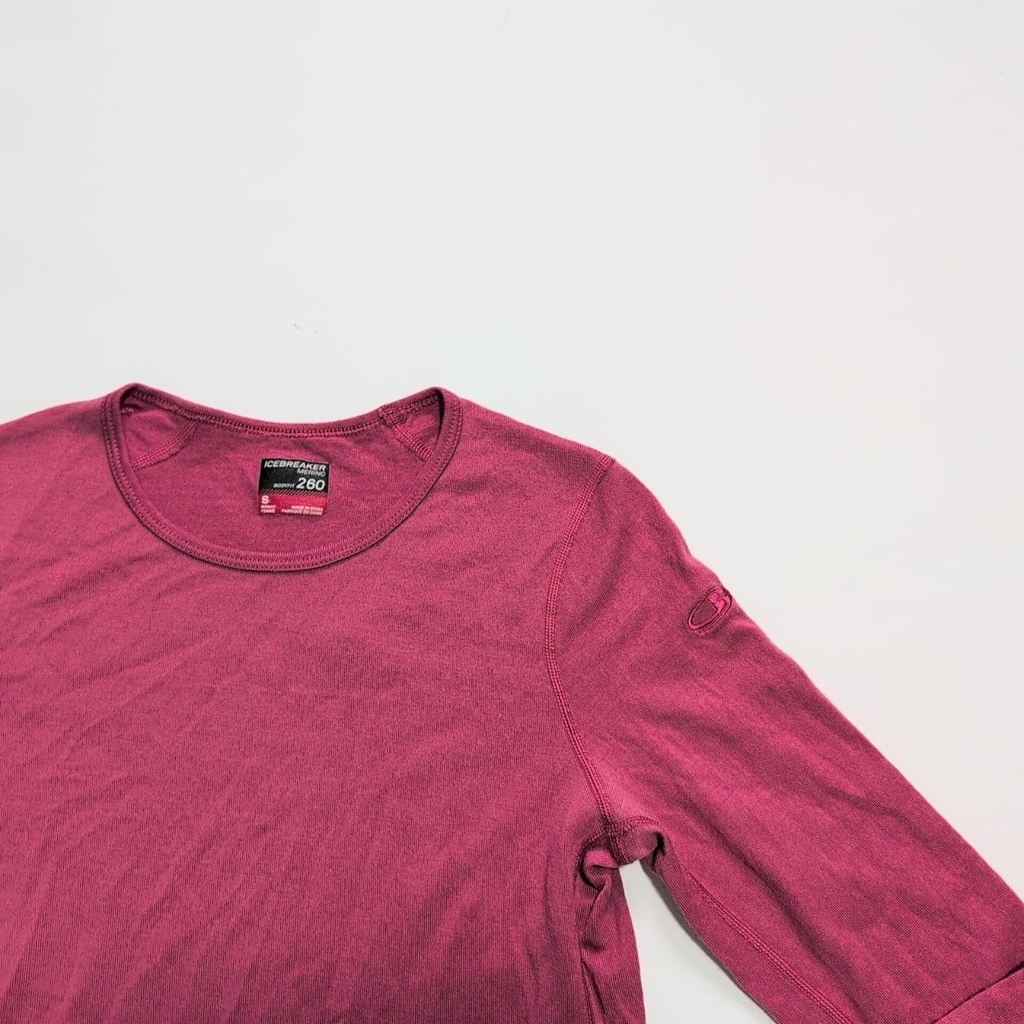 Merino Longsleeve Icebreaker 260 (S Damen) rosa