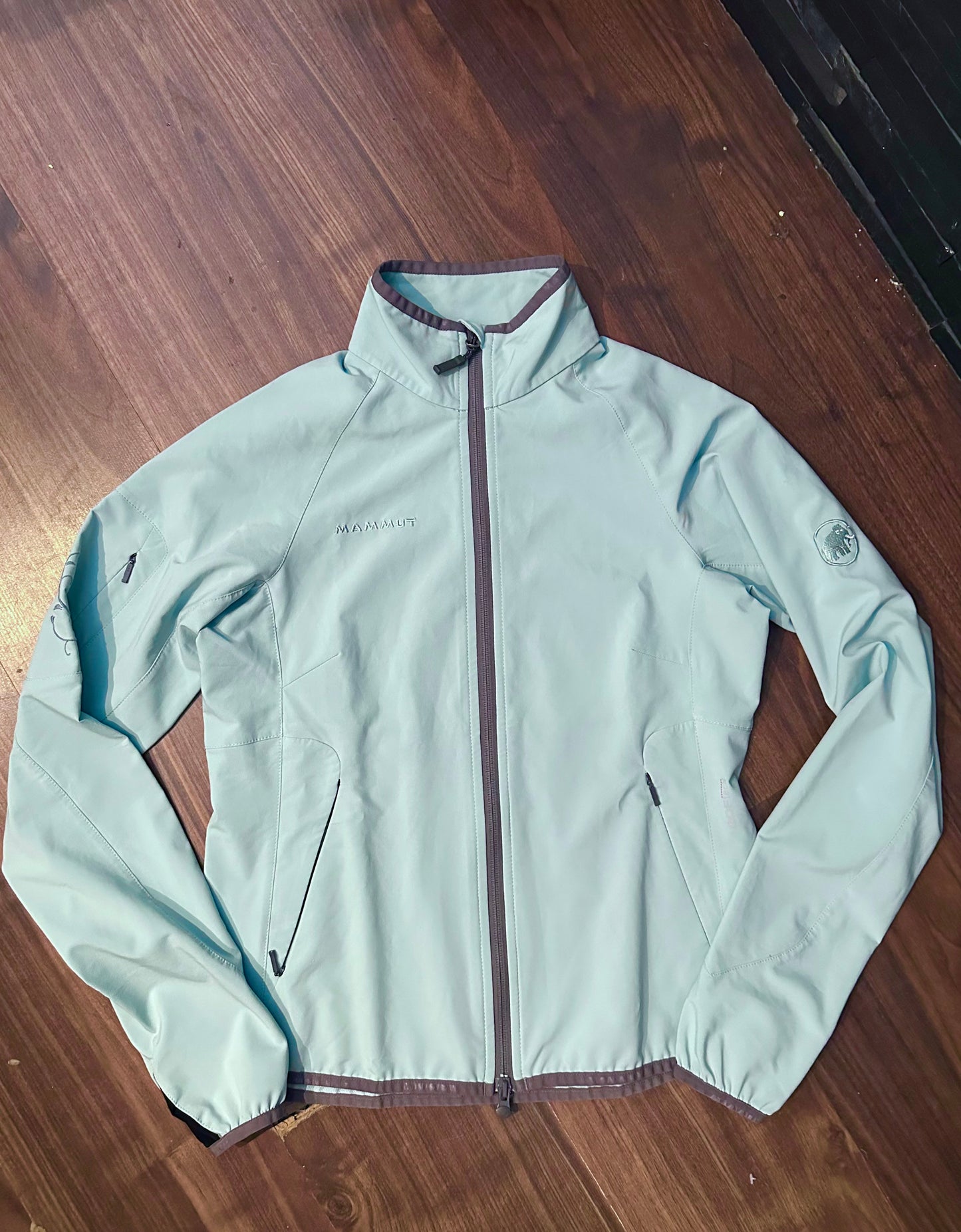 Jacke Mammut (S bis M Damen) Windstopper Softech hell blau