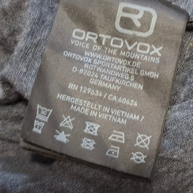 T-Shirt von Ortovox Merino (M Damen) grau pink