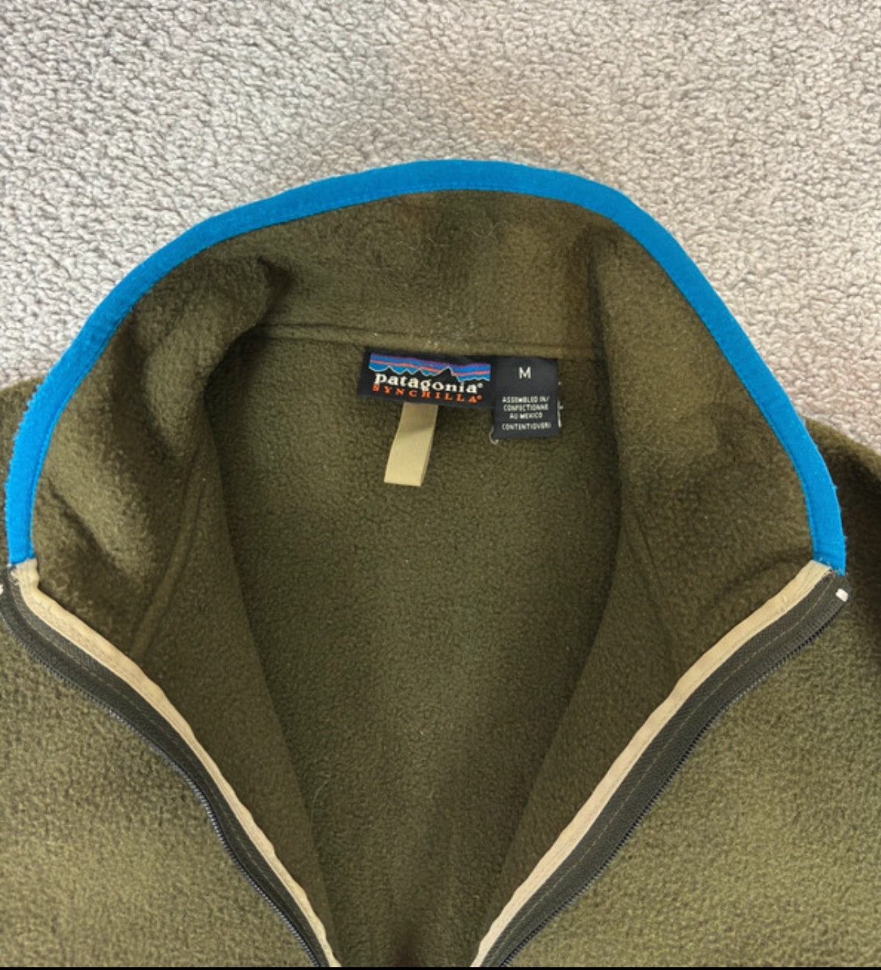 Zip Pullover Patagonia Synchilla (M Herren) khaki blau