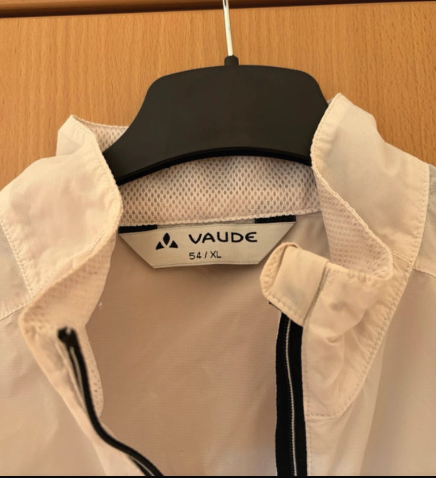 Rad Wind- Regen- Jacke von Vaude (XL Herren) weiß