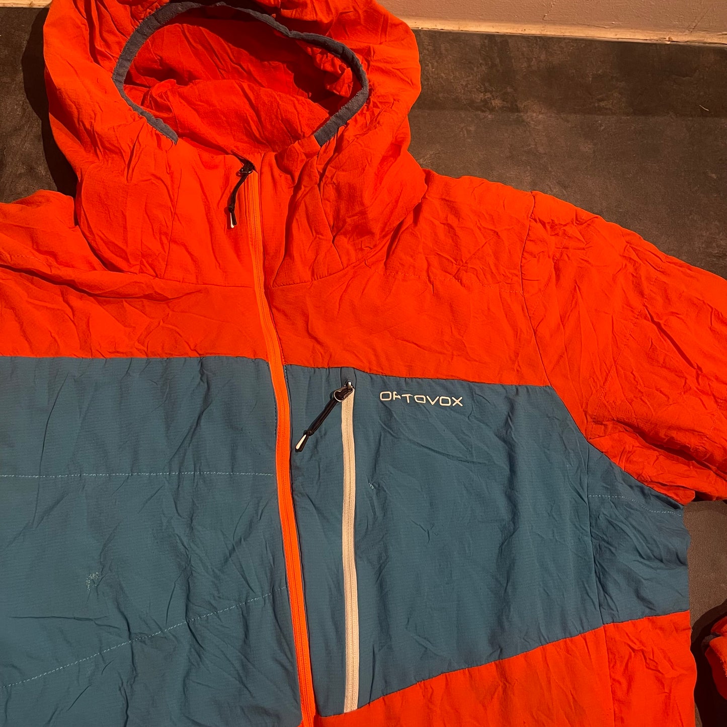 Leichte Ortovox Touren Jacke Merino inside (XL Herren) orange