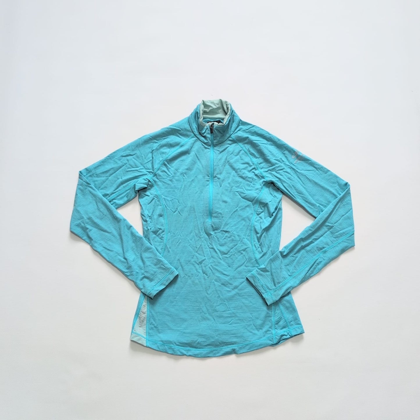 Longsleeve von Icebreaker (S Damen) Merino 200 Neck Zip blau