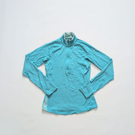 Longsleeve von Icebreaker (S Damen) Merino 200 Neck Zip blau