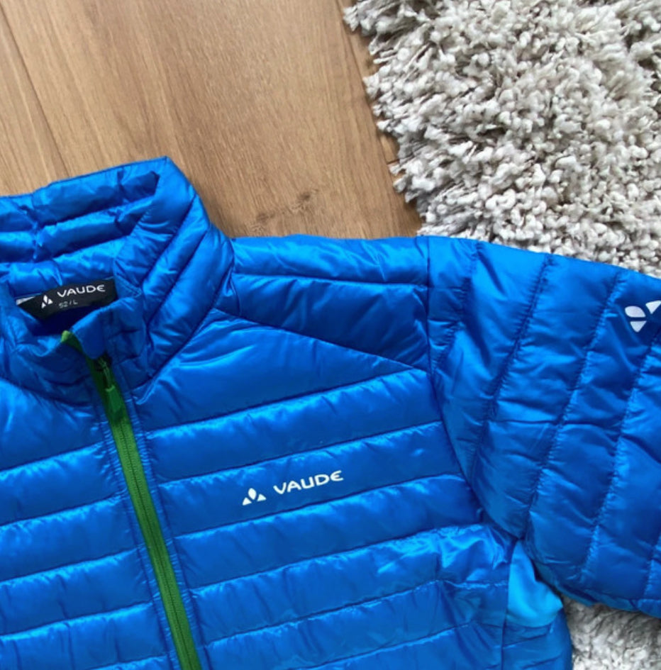 Daunen Jacke von Vaude (XL /52 Damen) wasserabweisend blau