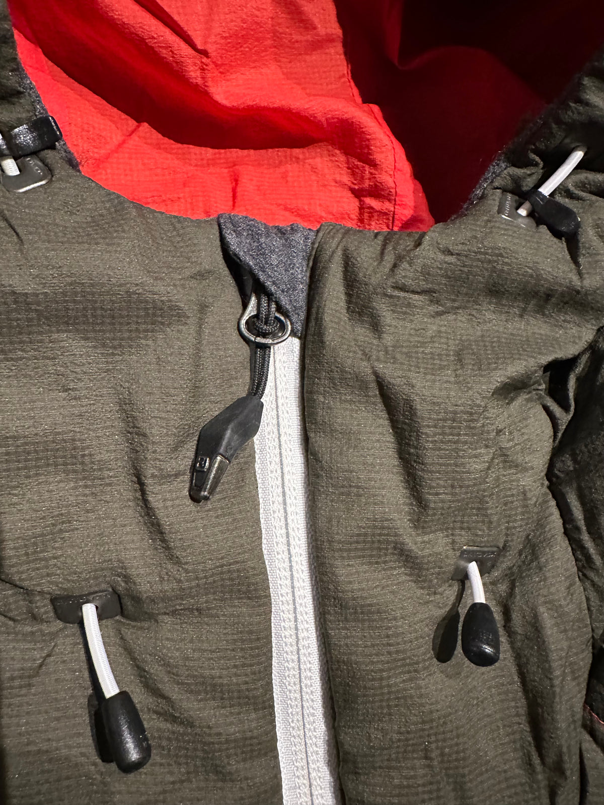 Jacke Ortovox aus Black Swisswool (M Damen) Kapuze khaki schwarz