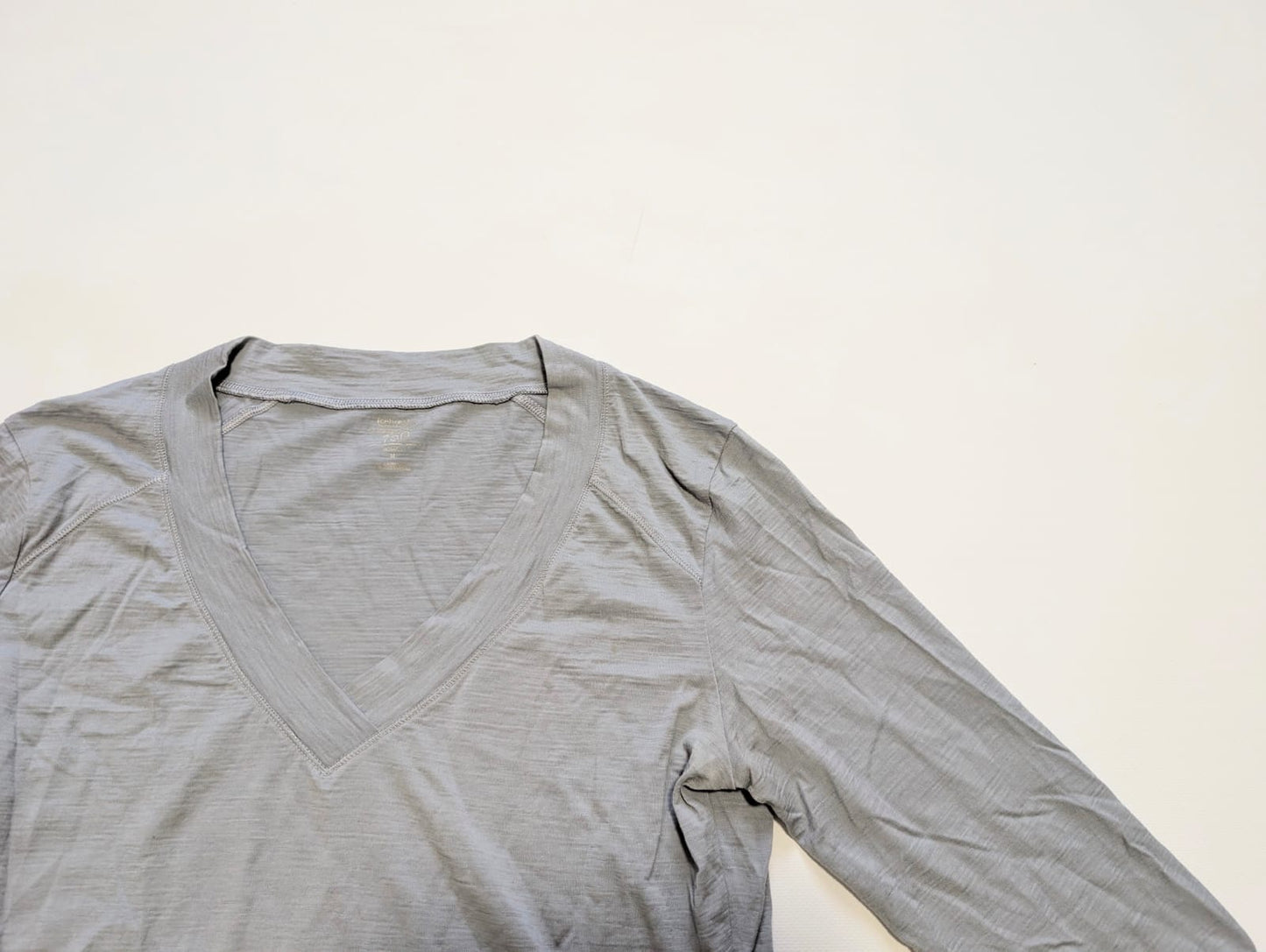 Merino Shirt von Icebreaker ( M Damen ) 3/4 Ärmel hellgrau
