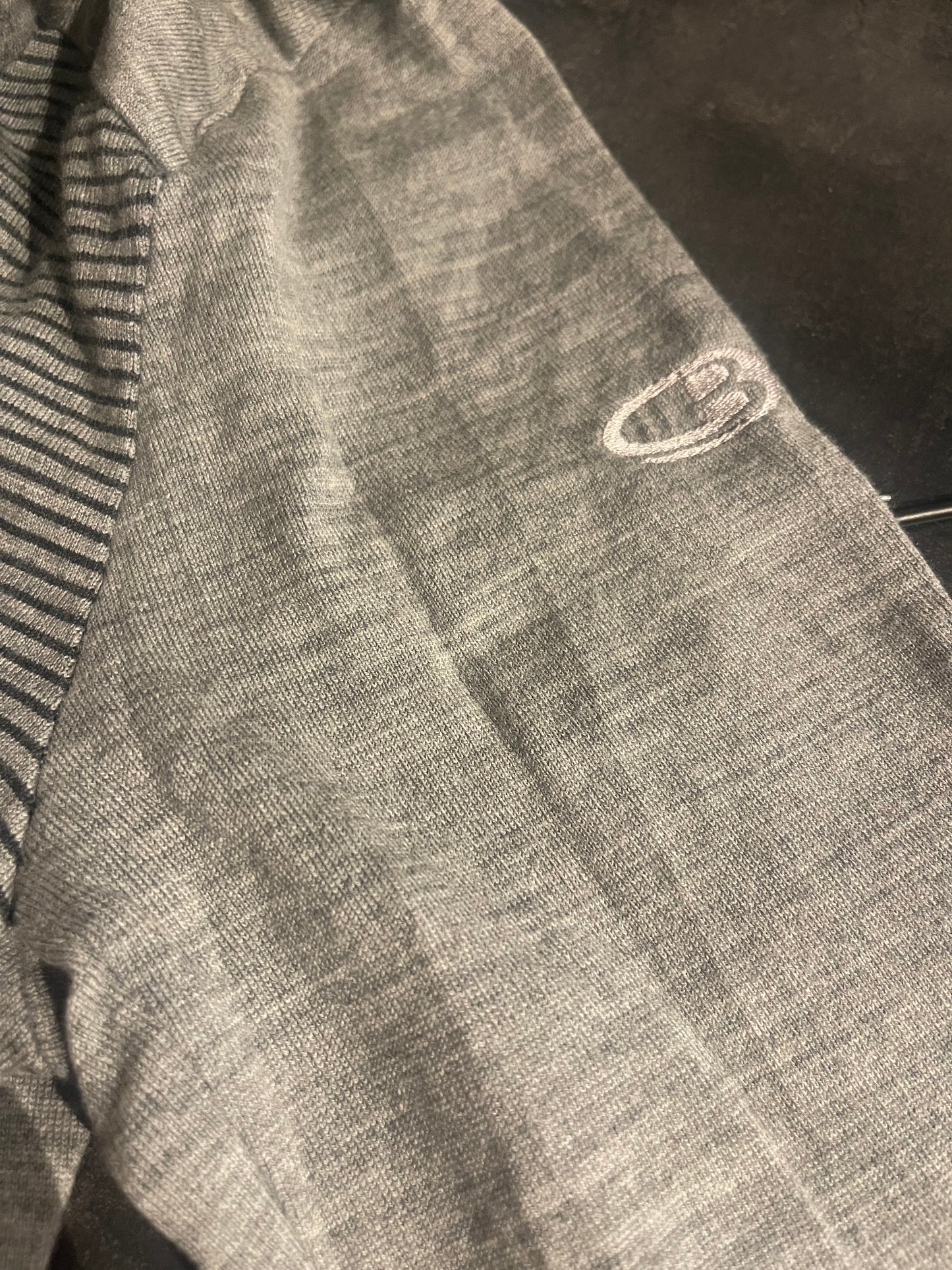 Longsleeve von Icebreaker Merino 260 (L Herren) grau gestreift