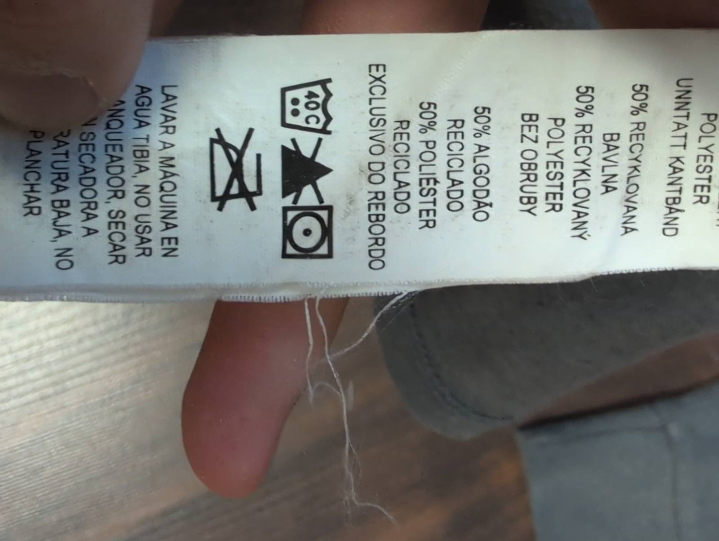 Longsleeve Patagonia (M Herren) Rückenprint Bio-Baumwolle grau