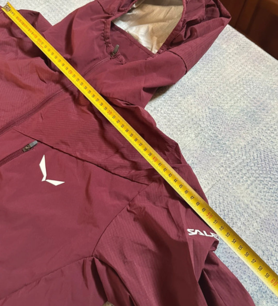 Hybride Regen Jacke von Salewa (XL Damen) ultraleicht bordeaux