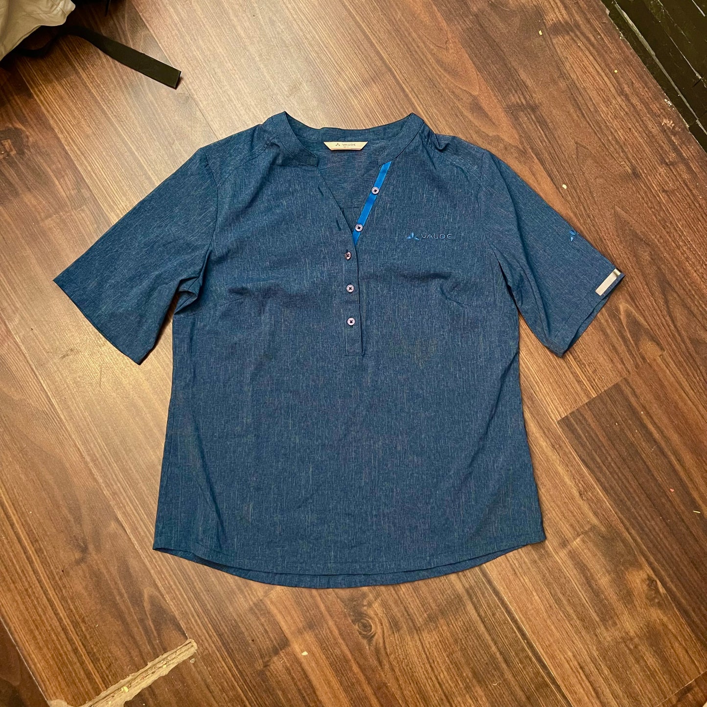 Rad / Wander Hemd von Vaude (M bis L Damen) blau schnelltrocknend