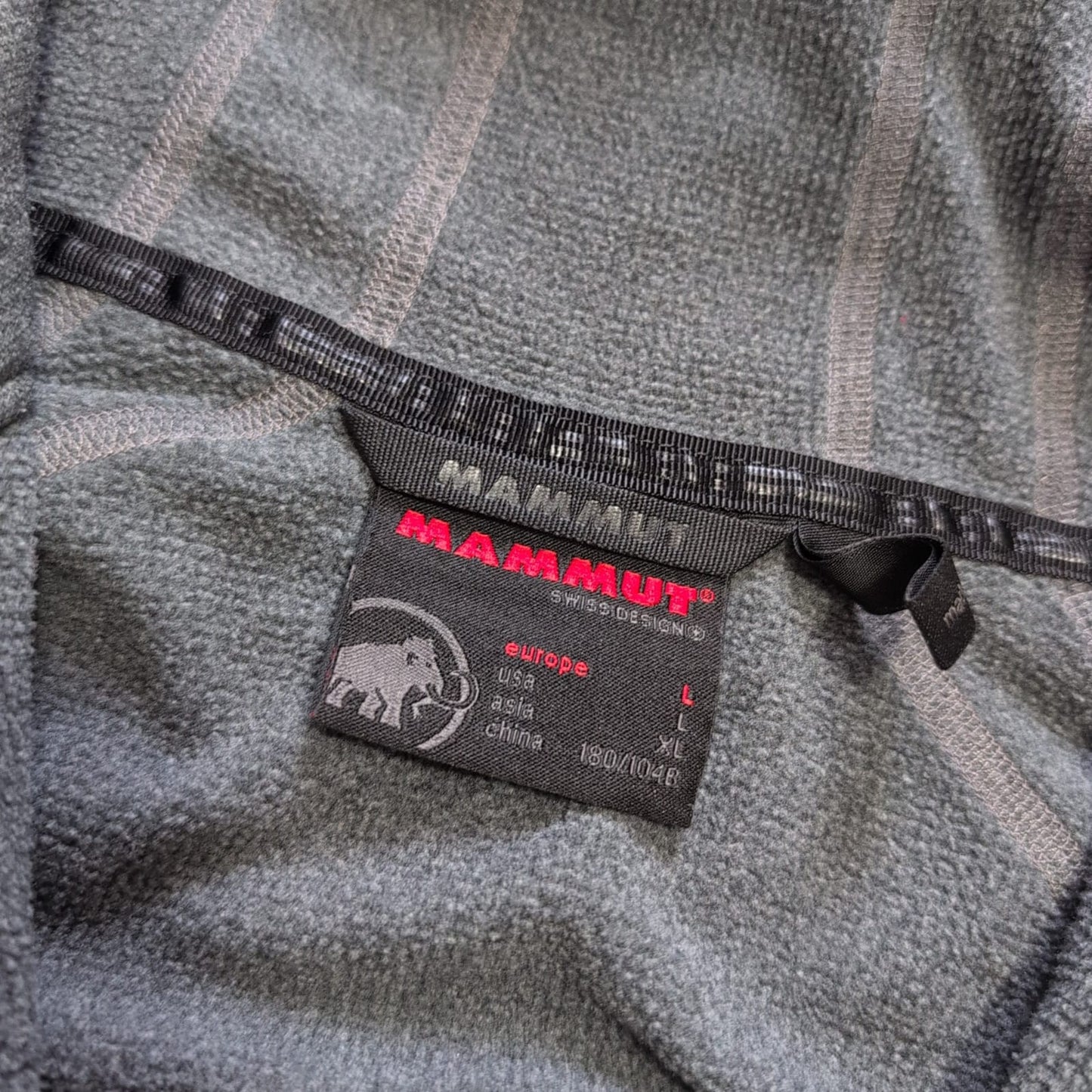 Fleece Jacke Mammut (L Herren) Sweatshirt Hoodie grau