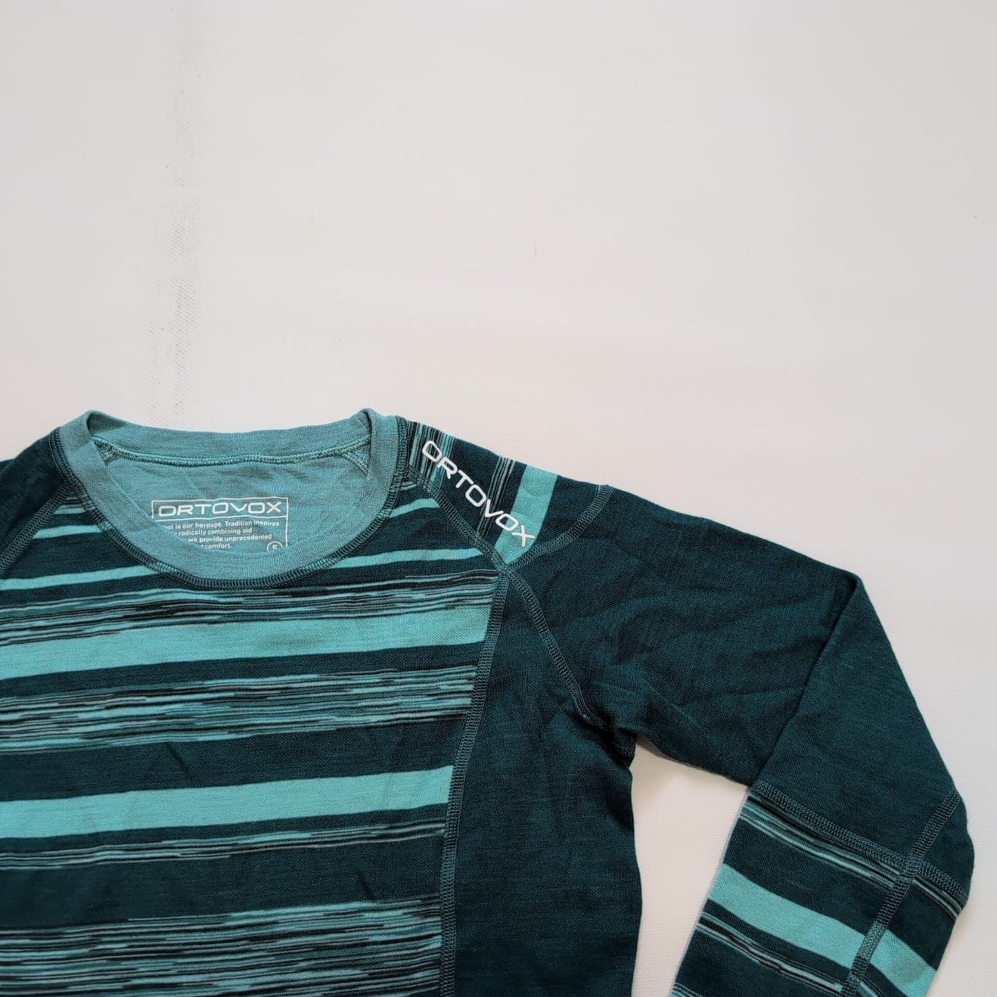 Merino Longsleeve Ortovox (S Damen) Thermo türkis schwarz