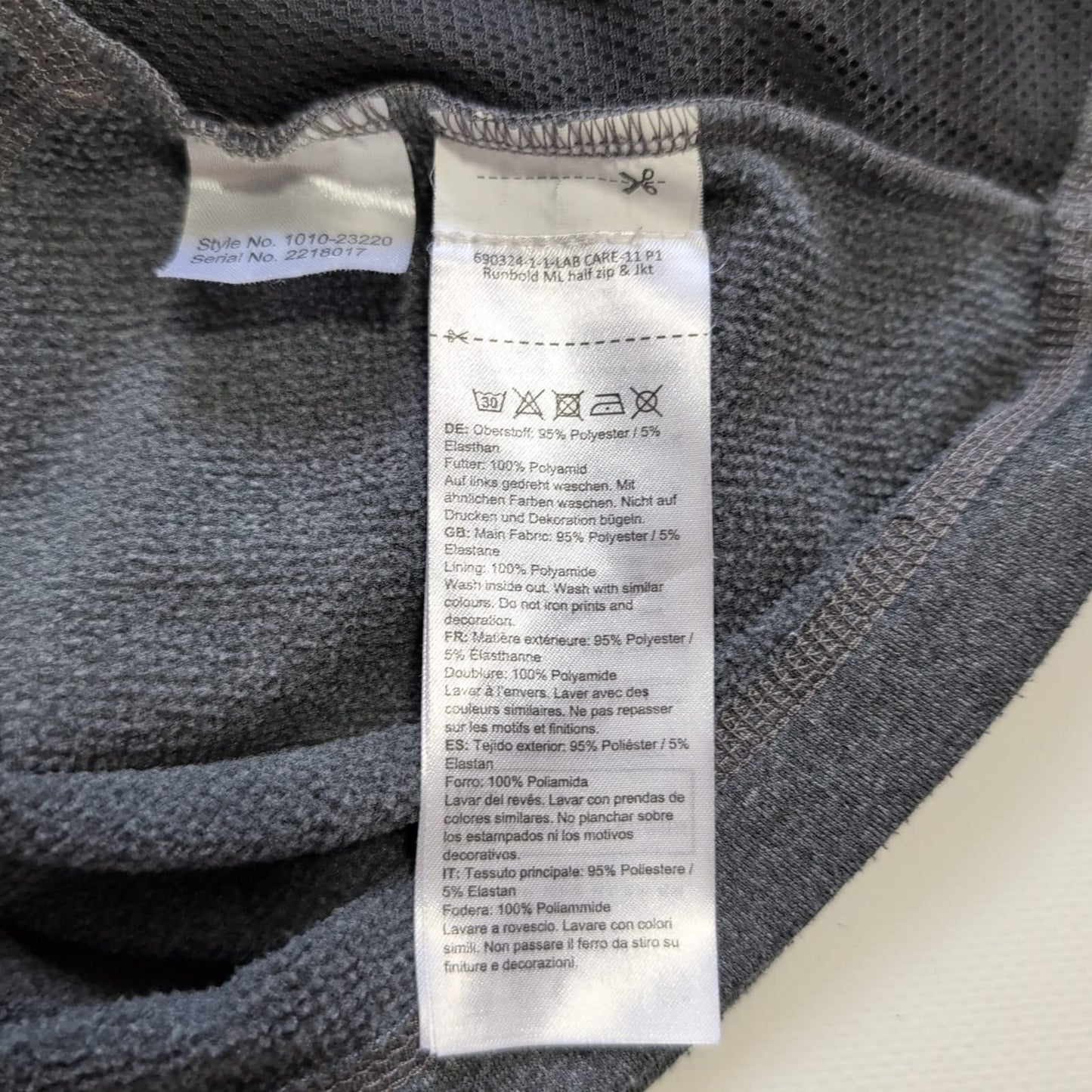 Fleece Jacke Mammut (L Herren) Sweatshirt Hoodie grau