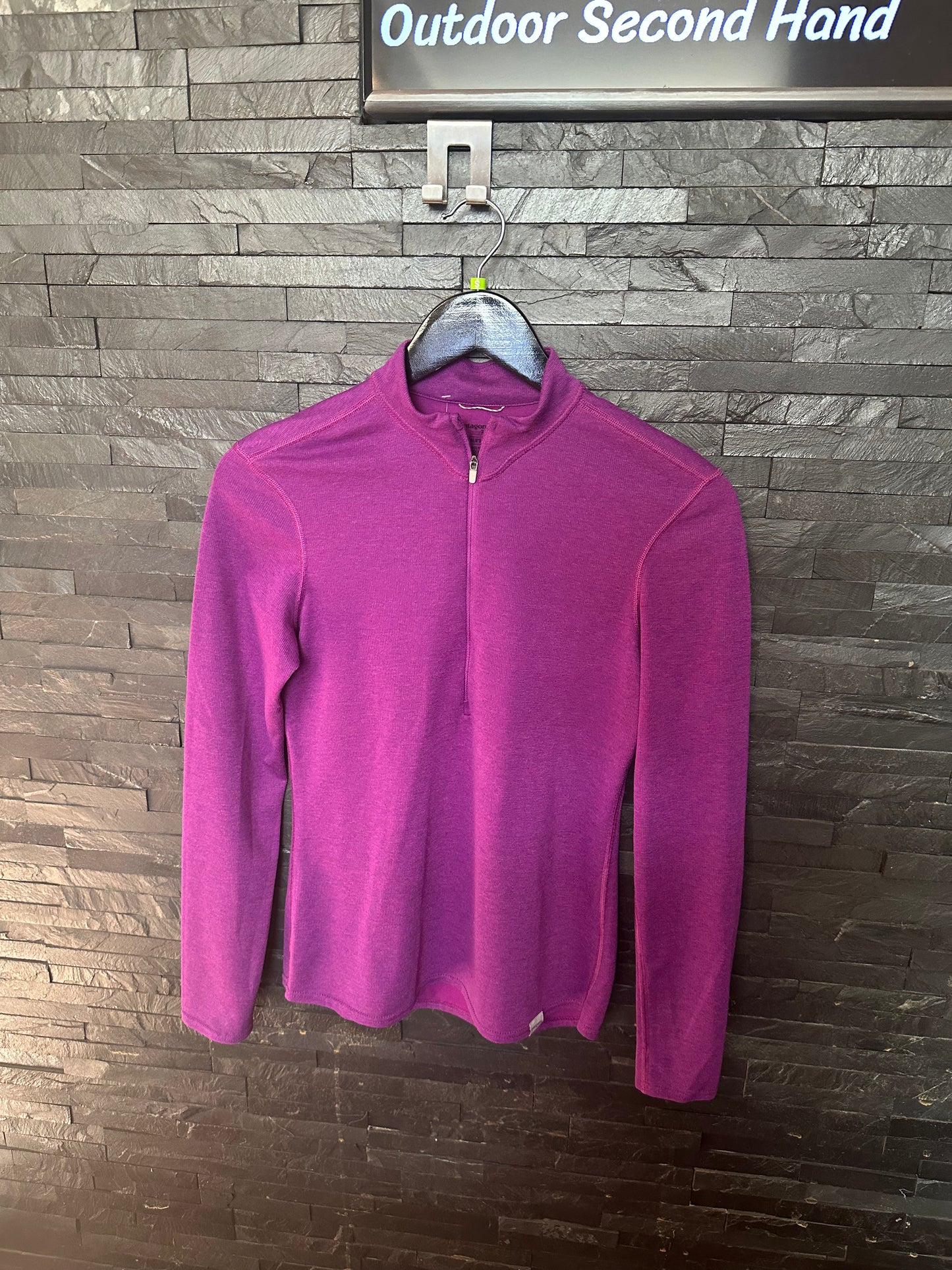 Longsleeve Patagonia (S Damen) Zip Shirt Capilene lila