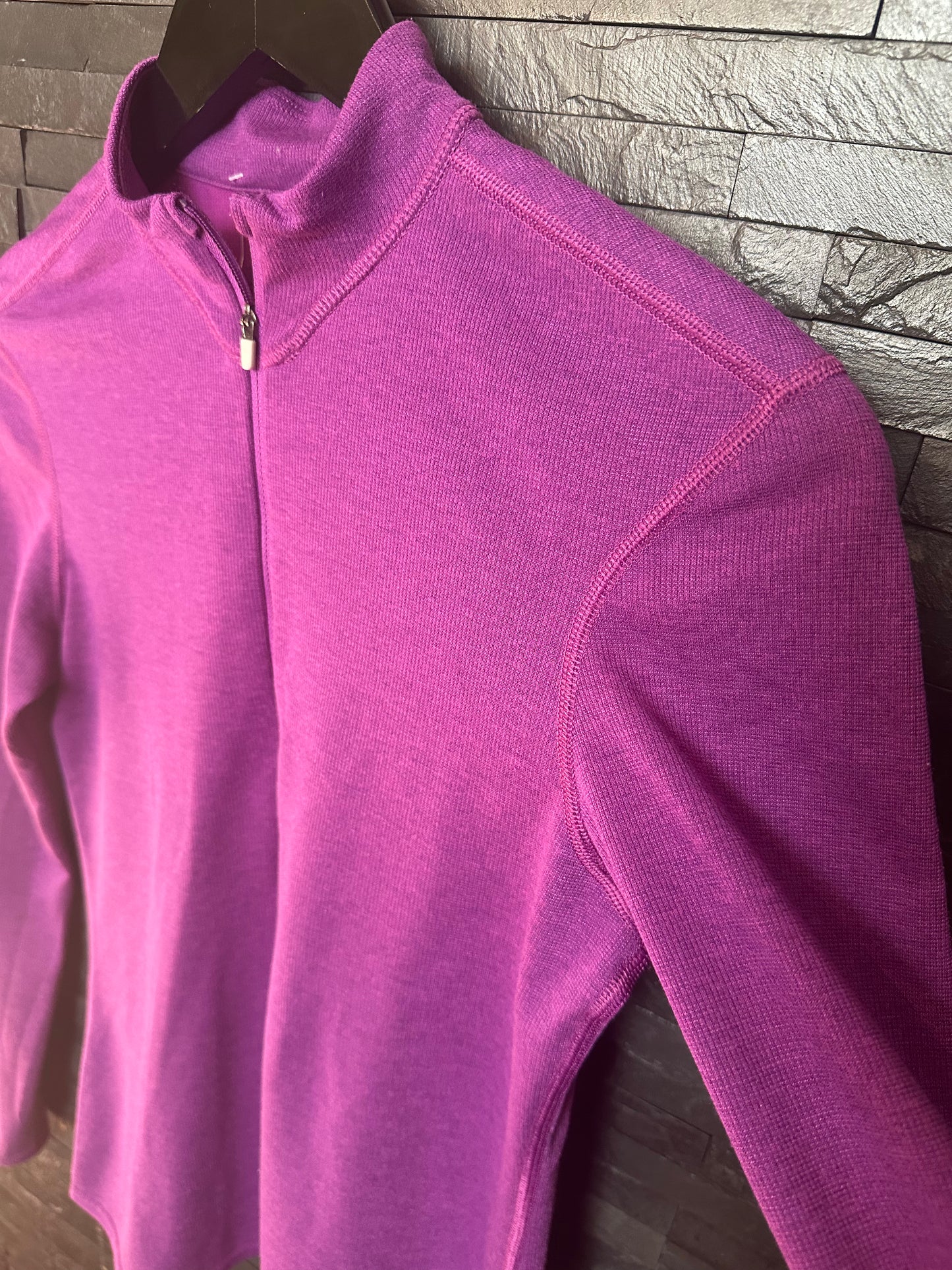 Longsleeve Patagonia (S Damen) Zip Shirt Capilene lila