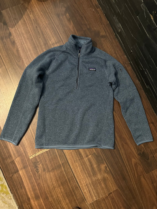 1/3 Zip Pullover Patagonia (M Damen) Better Sweater stahl blau
