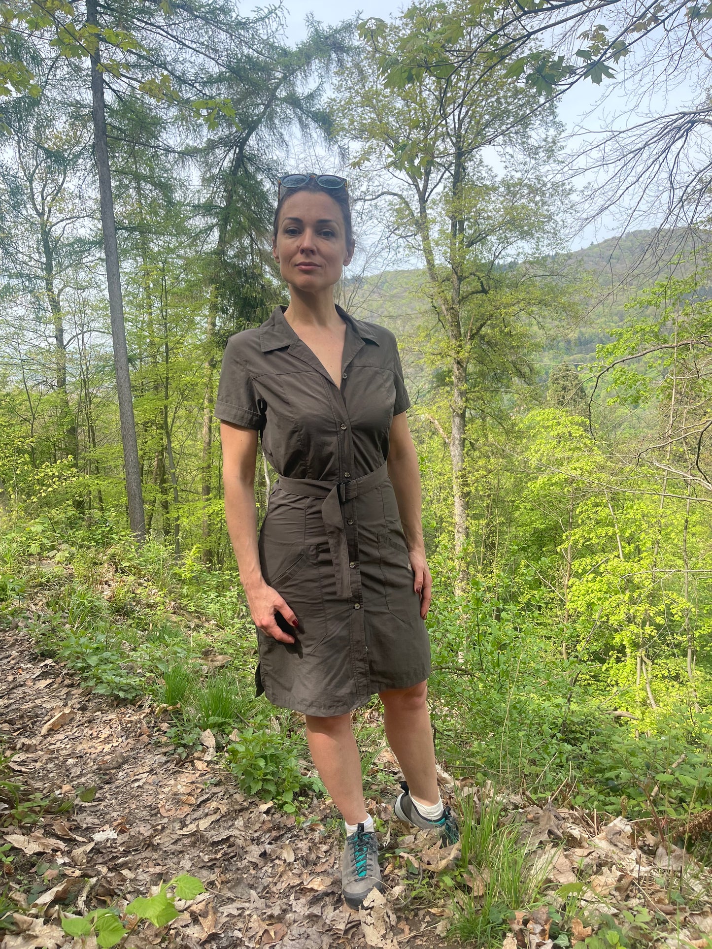 Wander- Kleid (Damen S) Jack Wolfskin olive-grau