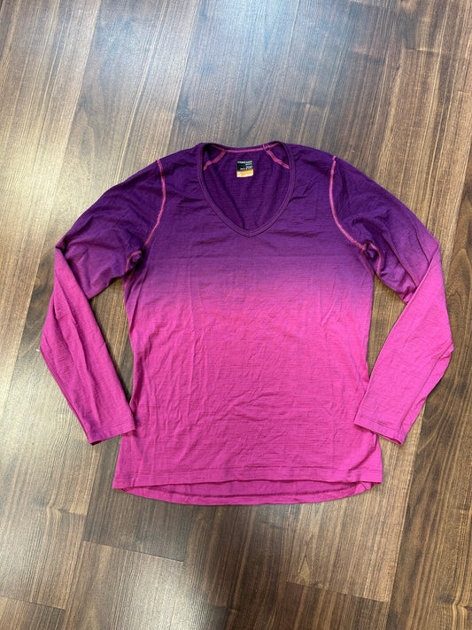 Longsleeve Icebreaker (XL Damen) Merino lila pink - wanderlich.com