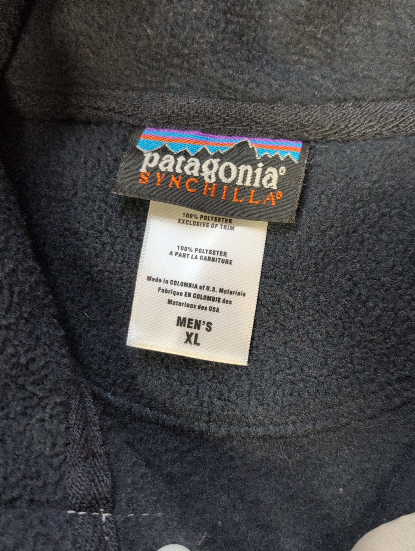Patagonia Fleecejacke (XL Herren) Synchilla schwarz grau