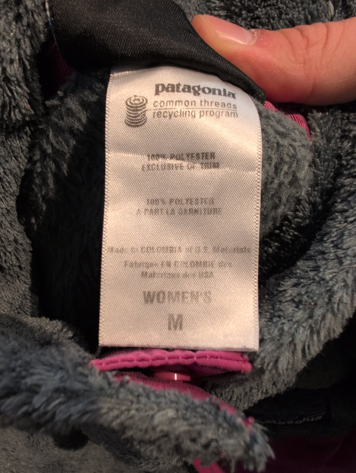 Patagonia Fleece Pullover R1® (M Damen) Pile Optik grau - wanderlich.com