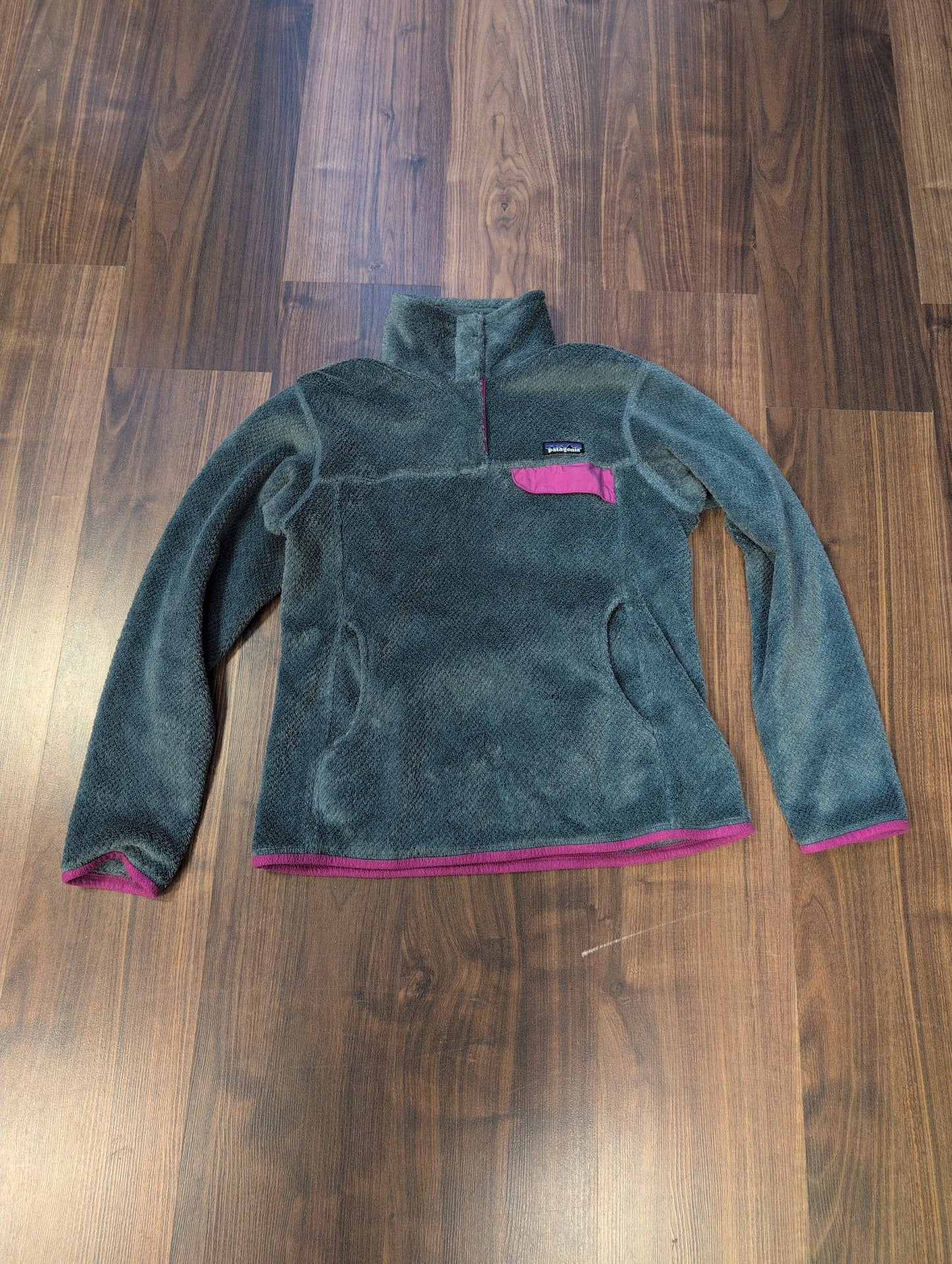 Patagonia Fleece Pullover R1® (M Damen) Pile Optik grau - wanderlich.com