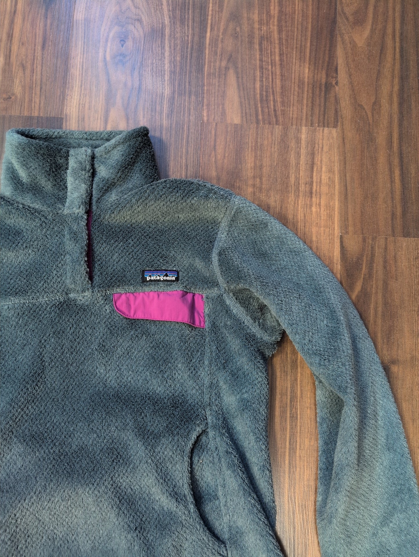 Patagonia Fleece Pullover R1® (M Damen) Pile Optik grau - wanderlich.com