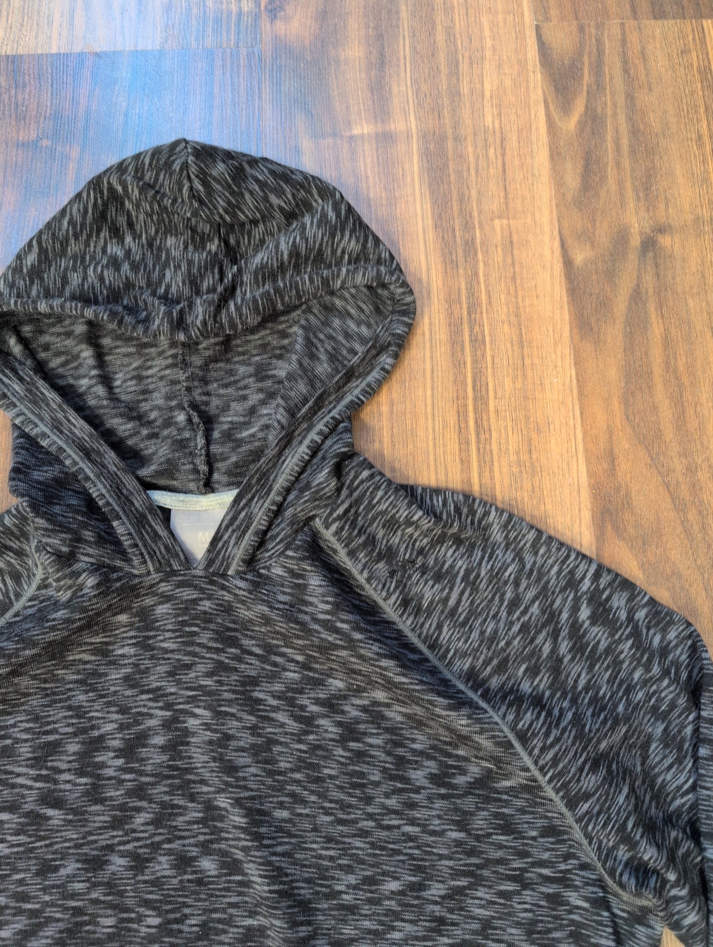 Zipper Merino Hoodie von Icebreaker (M Herren) grau - wanderlich.com