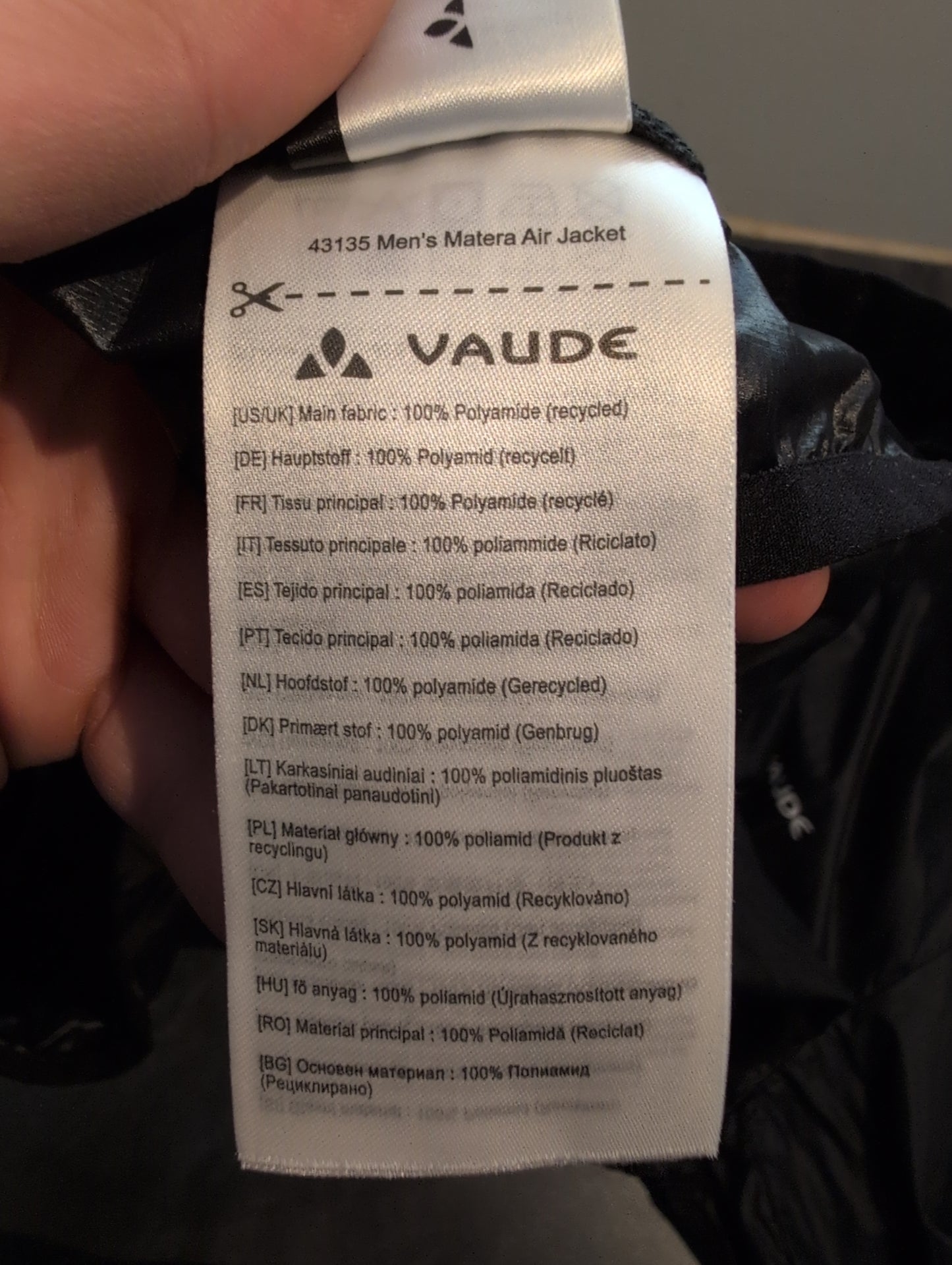Rad Jacke von Vaude (L Herren) schwarz