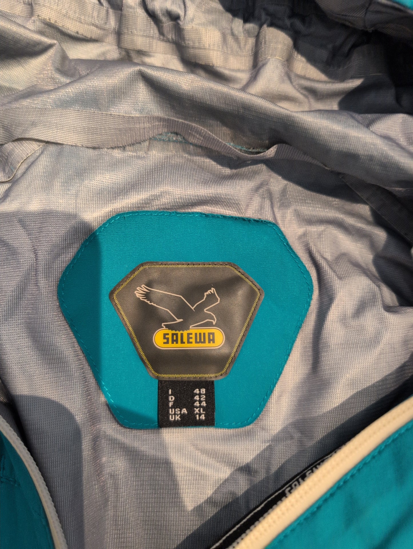 Regen Jacke von Salewa (XL Damen) wasserdicht türkis