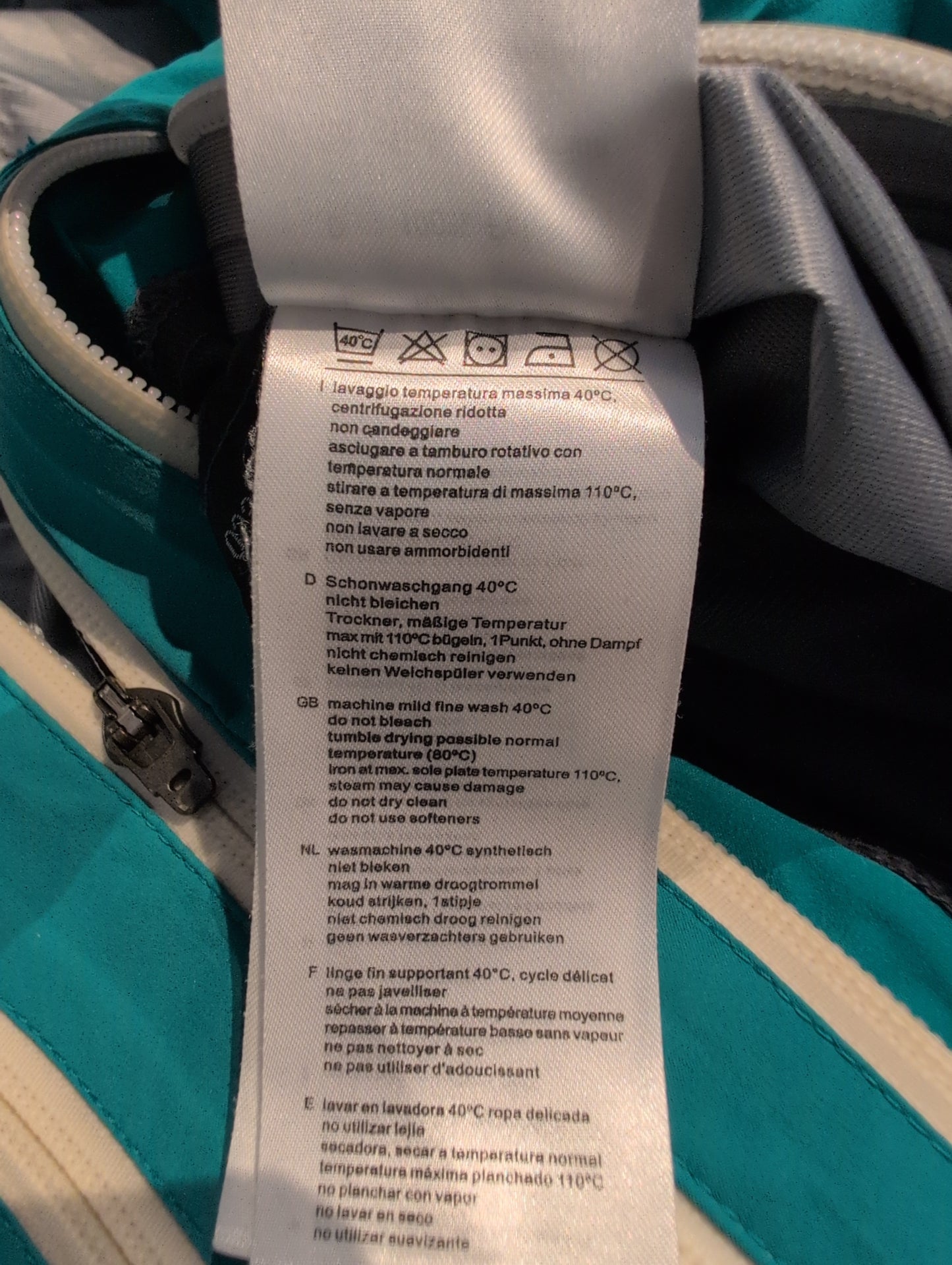 Regen Jacke von Salewa (XL Damen) wasserdicht türkis