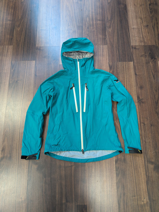 Regen Jacke von Salewa (XL Damen) wasserdicht türkis - wanderlich.com