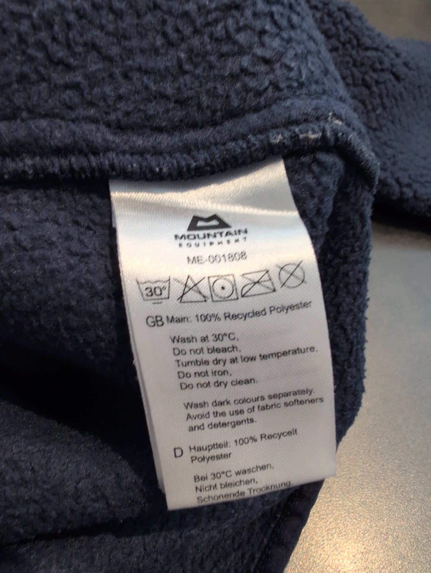 Teddy Fleece Jacke Mountain Equipment (Herren L) dunkelblau
