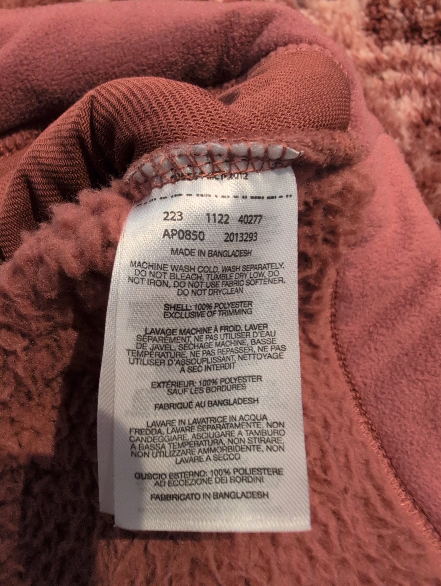 Fleece Jacke Columbia (Damen M) Hoodie rosa